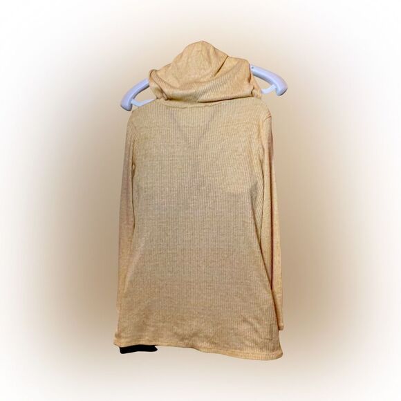 Pink Rose ribbed knit open cardigan sweater - Picture 2 of 5